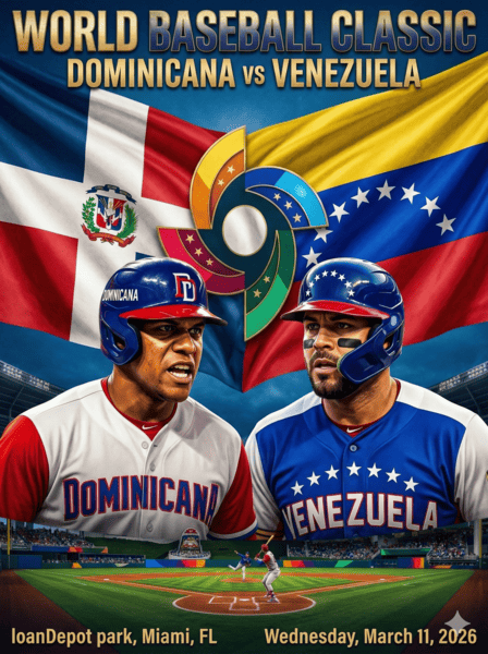 RD VS Venezuela - Clásico Mundial de Béisbol